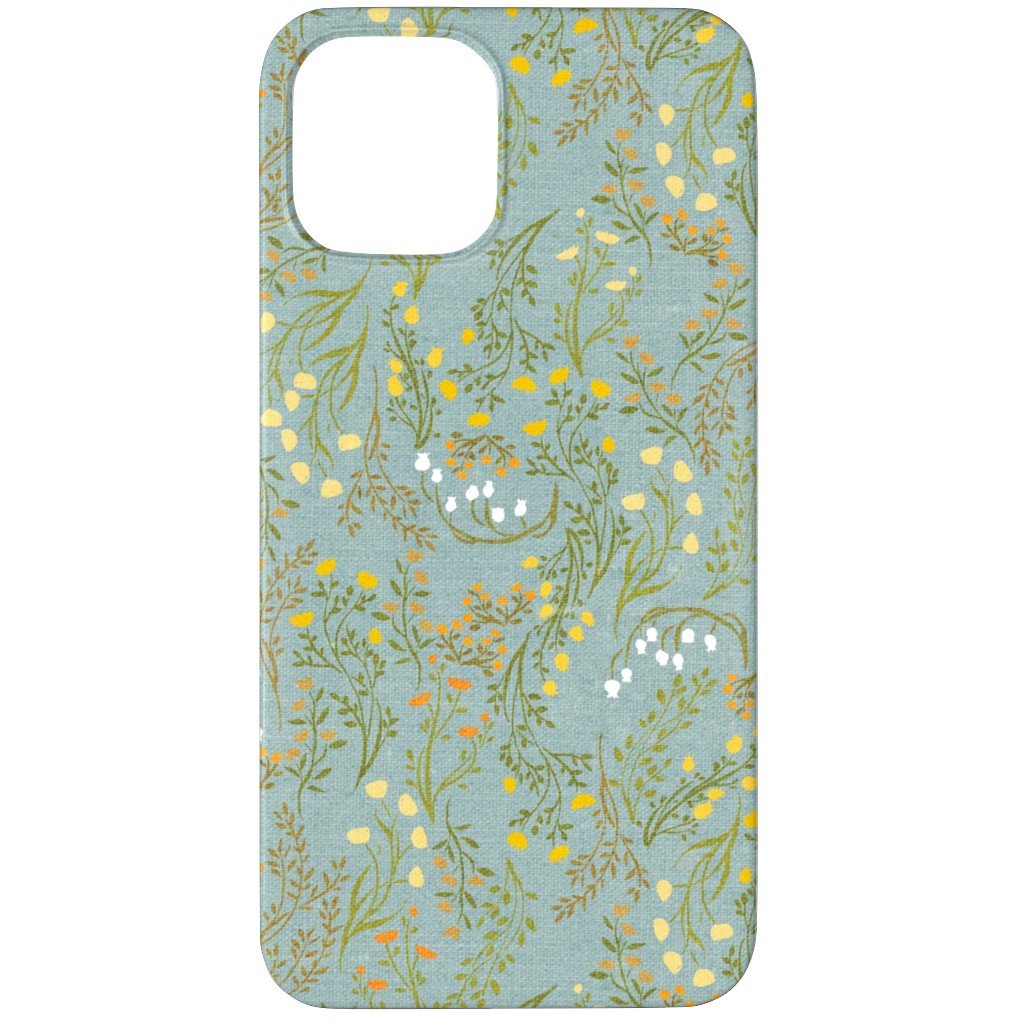 Summer Meadow Phone Case, Silicone Liner Case, Matte, iPhone 12 Pro Max, Green