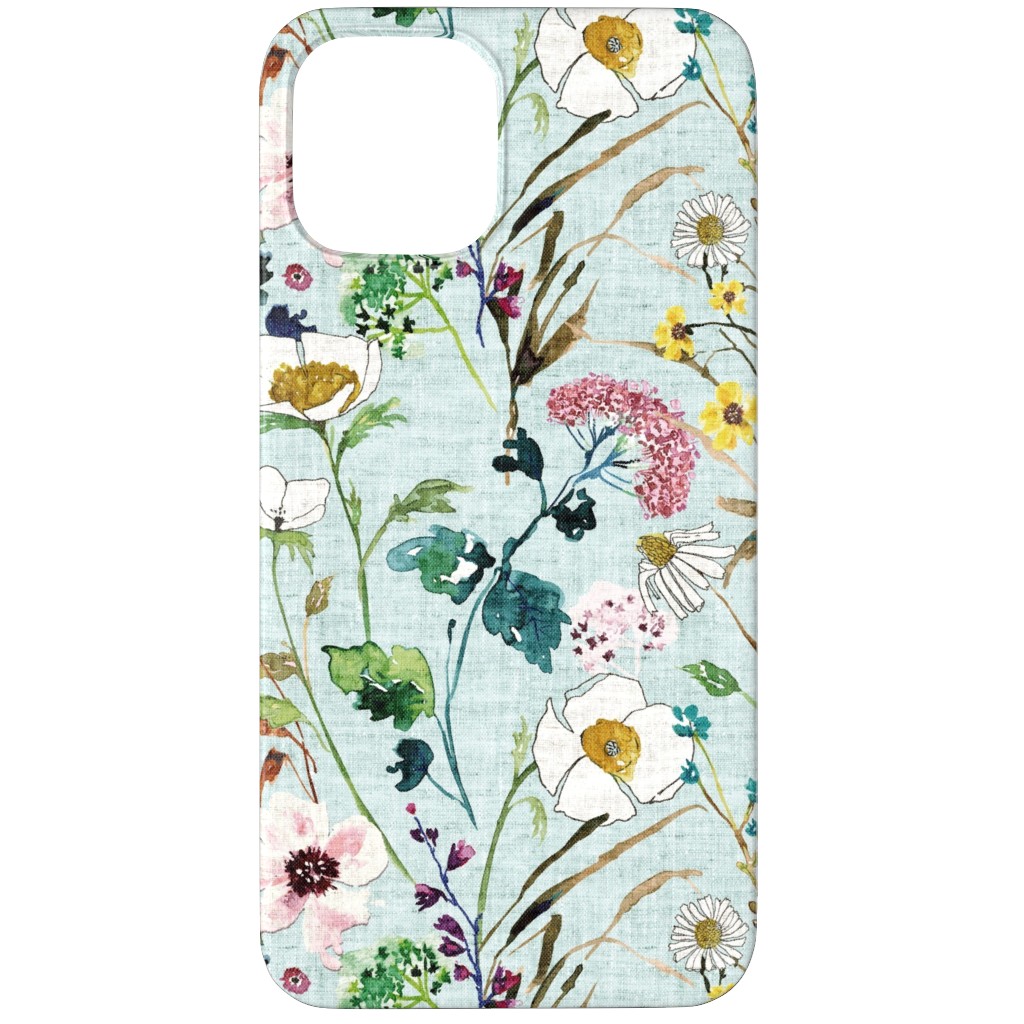 Verdure Wildflowers - Multi Phone Case, Silicone Liner Case, Matte, iPhone 12 Pro Max, Multicolor