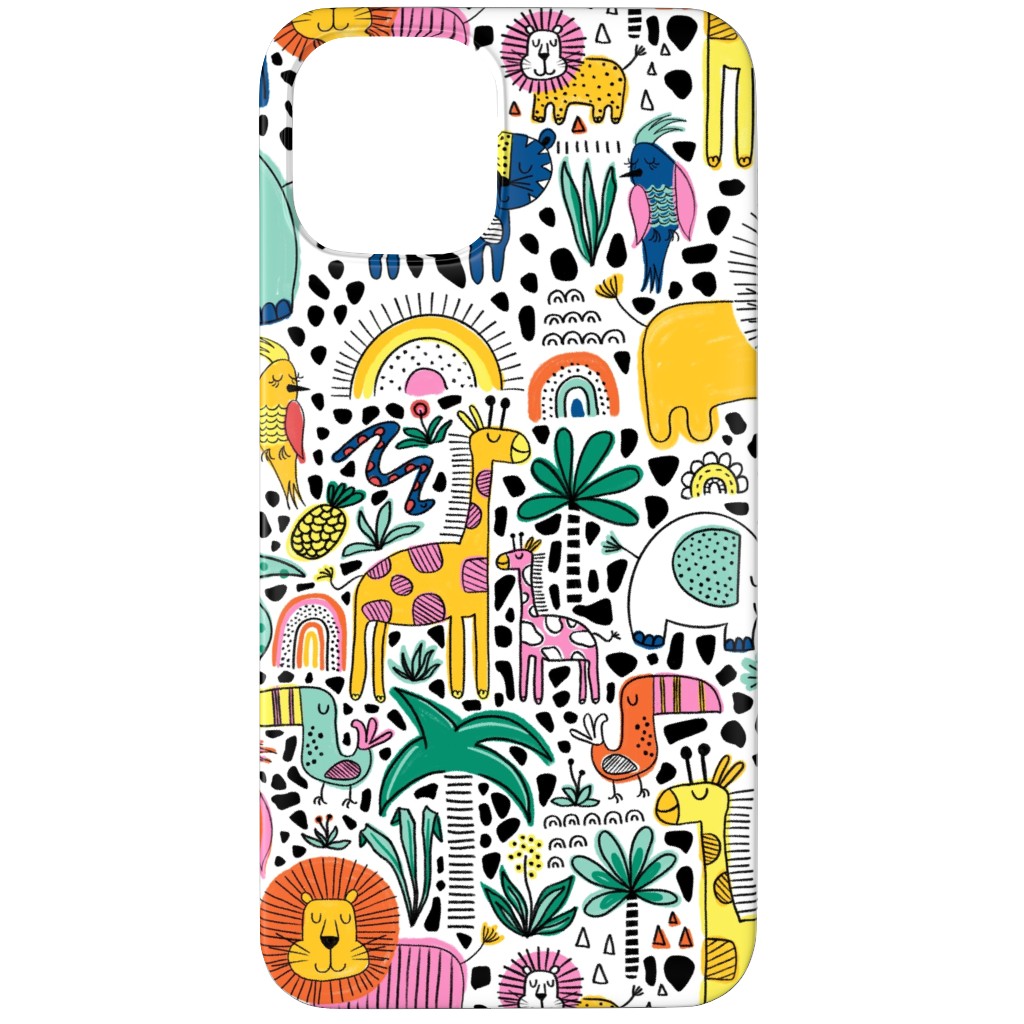 Safari Fun - Multi Phone Case, Silicone Liner Case, Matte, iPhone 12 Pro Max, Multicolor