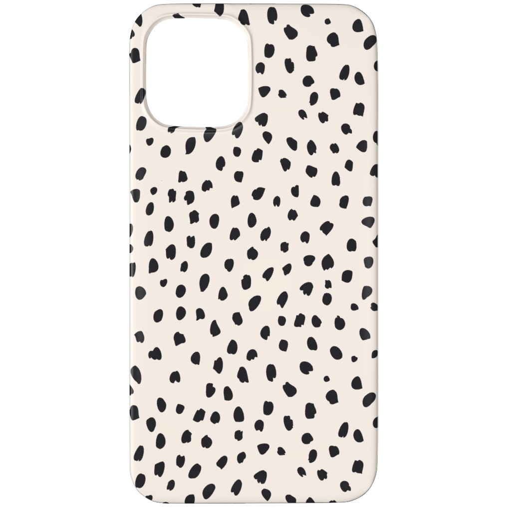 Black Marks - Creamy Beige Phone Case, Silicone Liner Case, Matte, iPhone 12 Pro Max, Beige