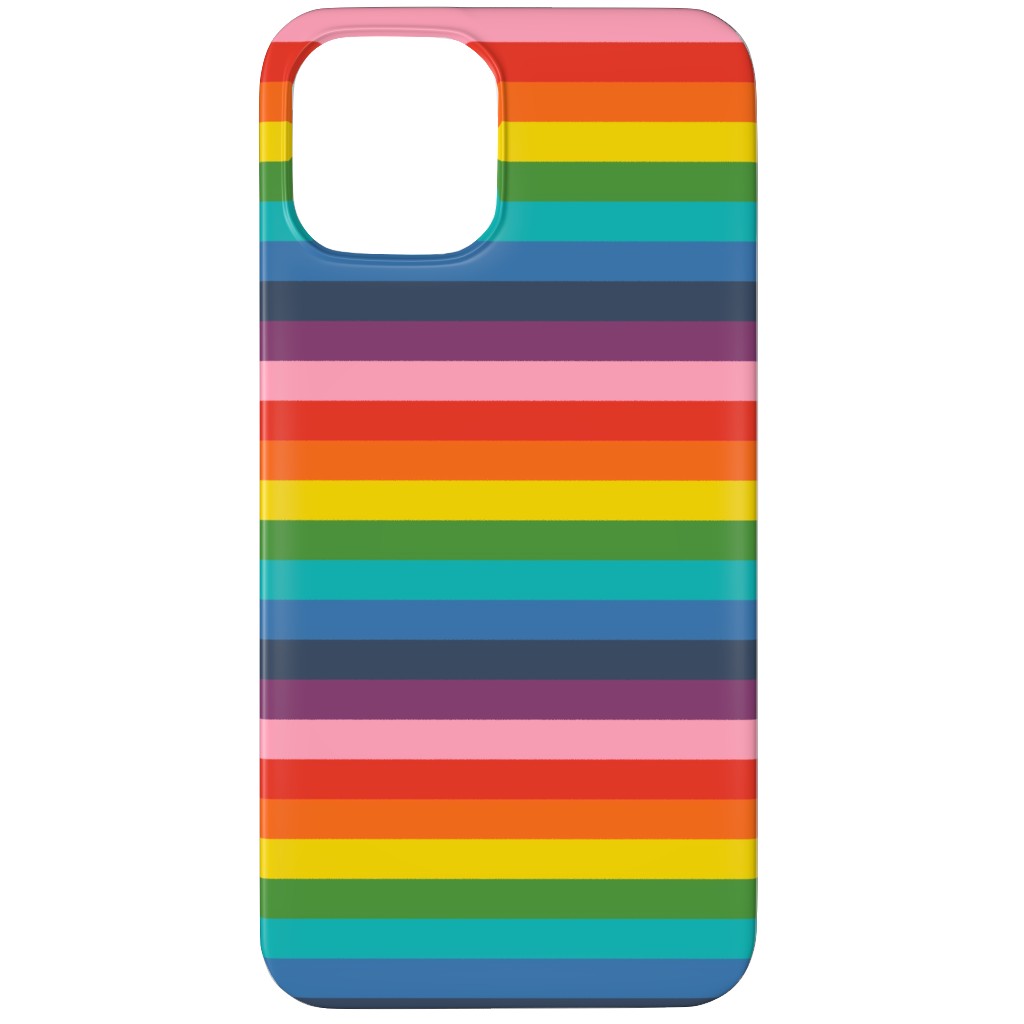 Colorful Live - Rainbow Stripe Phone Case, Slim Case, Matte, iPhone 12 Pro Max, Multicolor