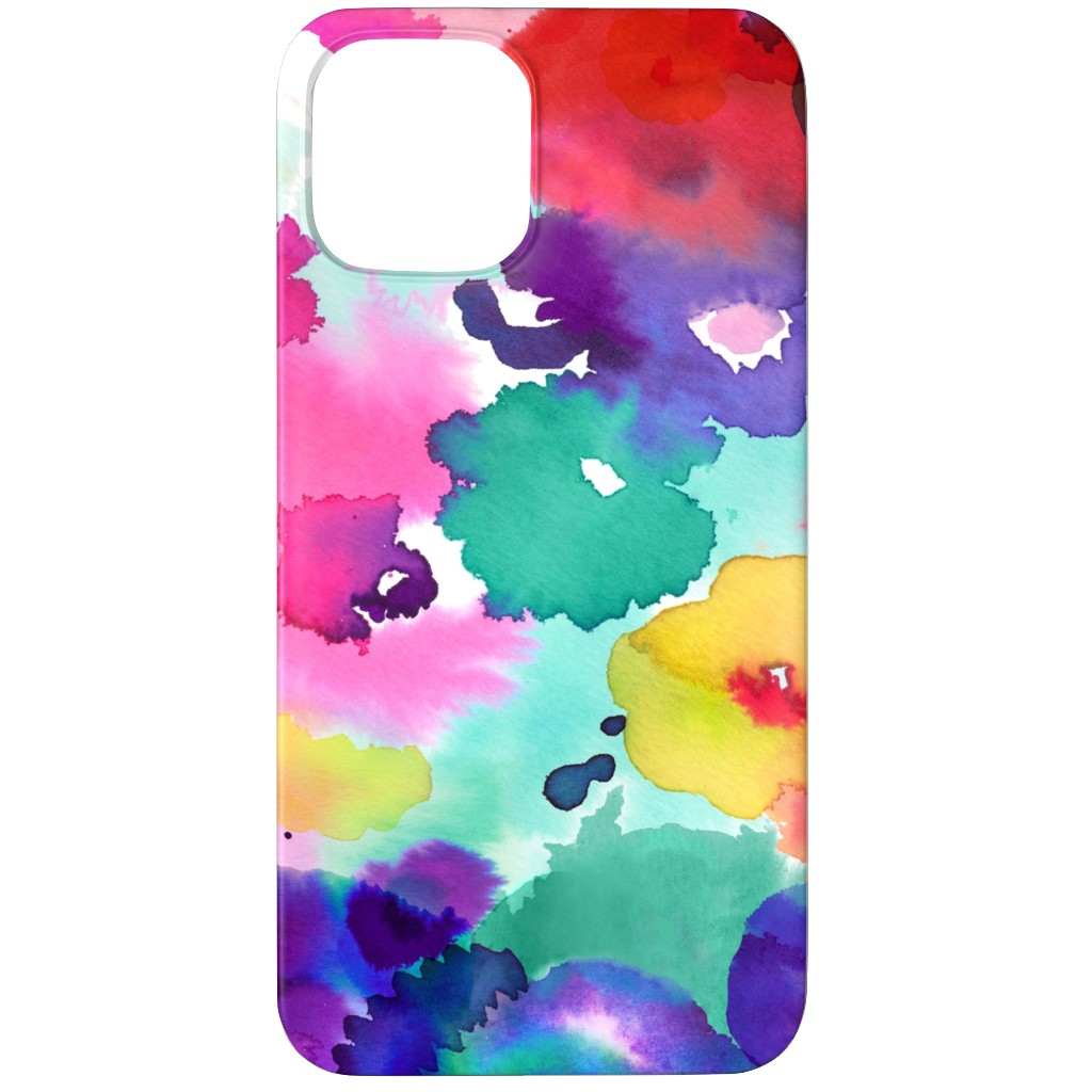 Abstract Floral Watercolor - Multi Phone Case, Slim Case, Matte, iPhone 12 Pro Max, Multicolor