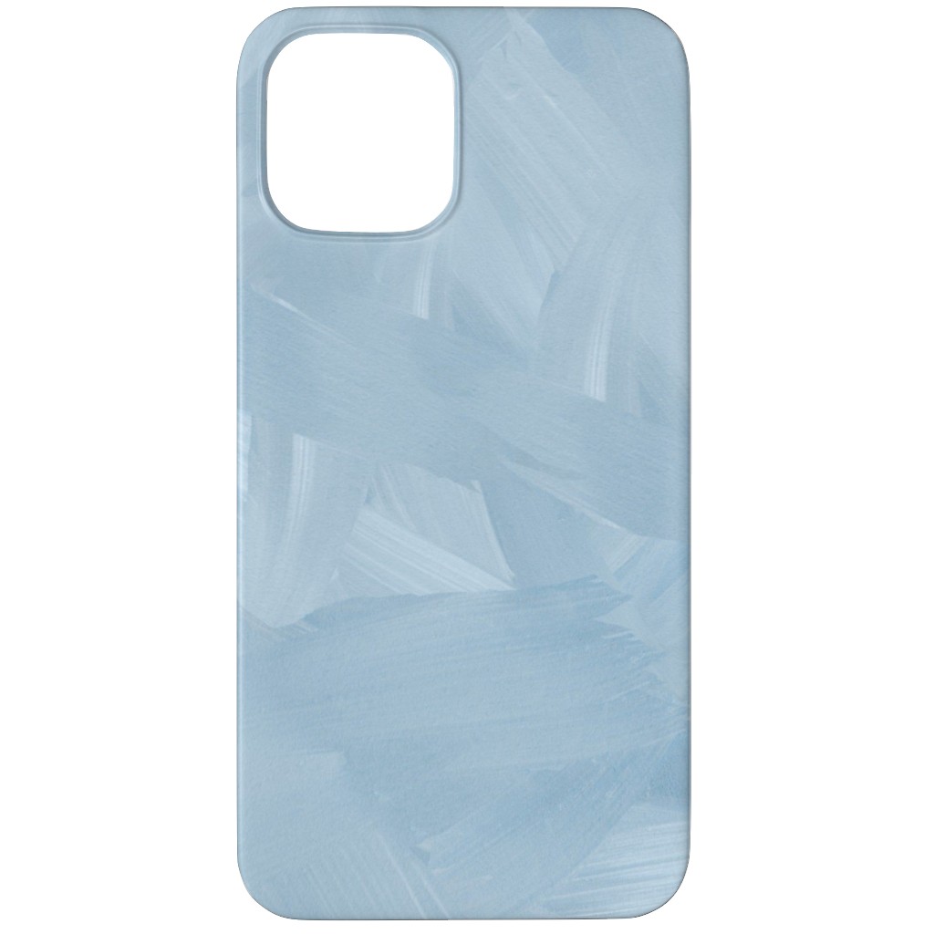 Brushstroke Wash - Light Blue Phone Case, Slim Case, Matte, iPhone 12 Pro Max, Blue