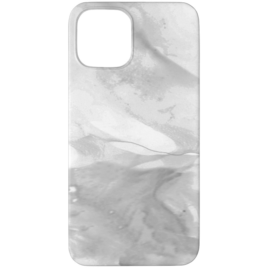 Carerra Marble - Watercolor Phone Case, Slim Case, Matte, iPhone 12 Pro Max, Gray