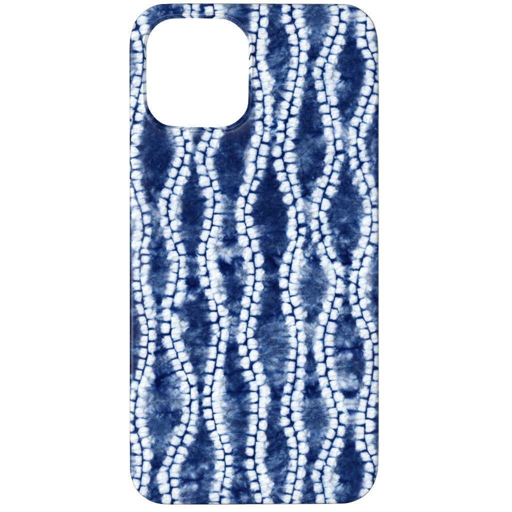 Shibori Ripples - Blue Phone Case, Slim Case, Matte, iPhone 12 Pro Max, Blue