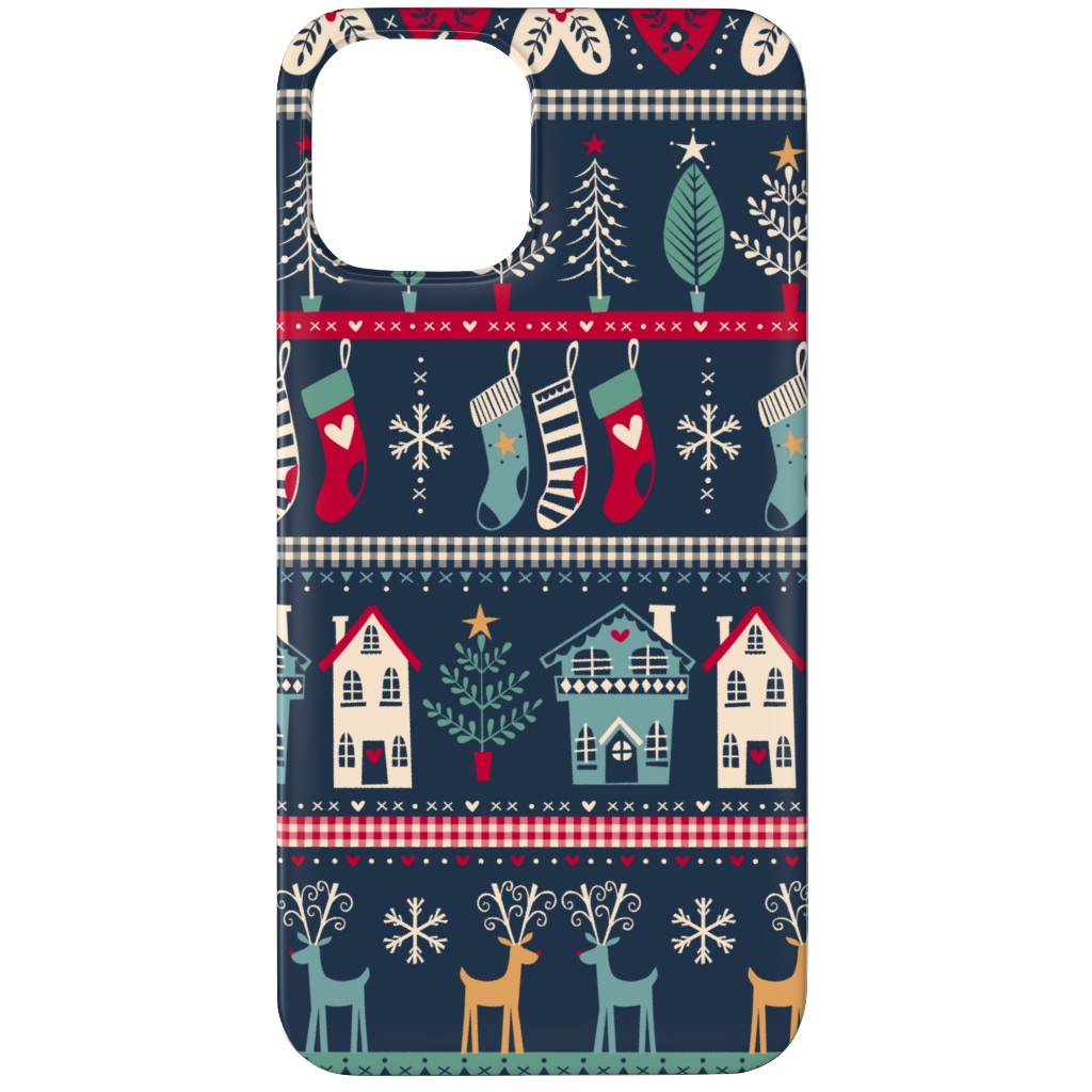 Vintage Nordic Christmas Phone Case, Slim Case, Matte, iPhone 12 Pro Max, Multicolor