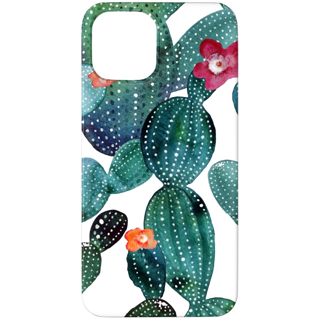 Cactuses - Green Phone Case, Slim Case, Matte, iPhone 12 Pro Max, Green