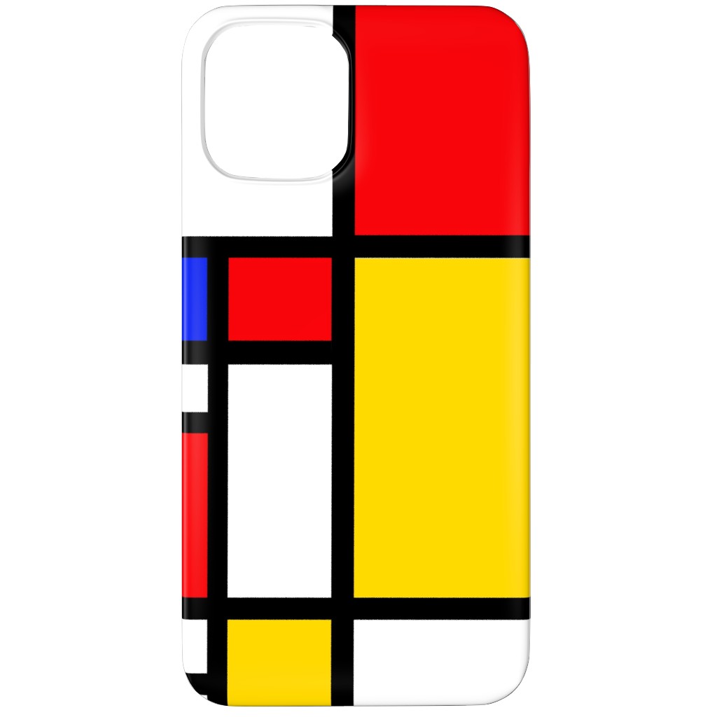 Mondrian Phone Case, Slim Case, Matte, iPhone 12 Pro Max, Multicolor