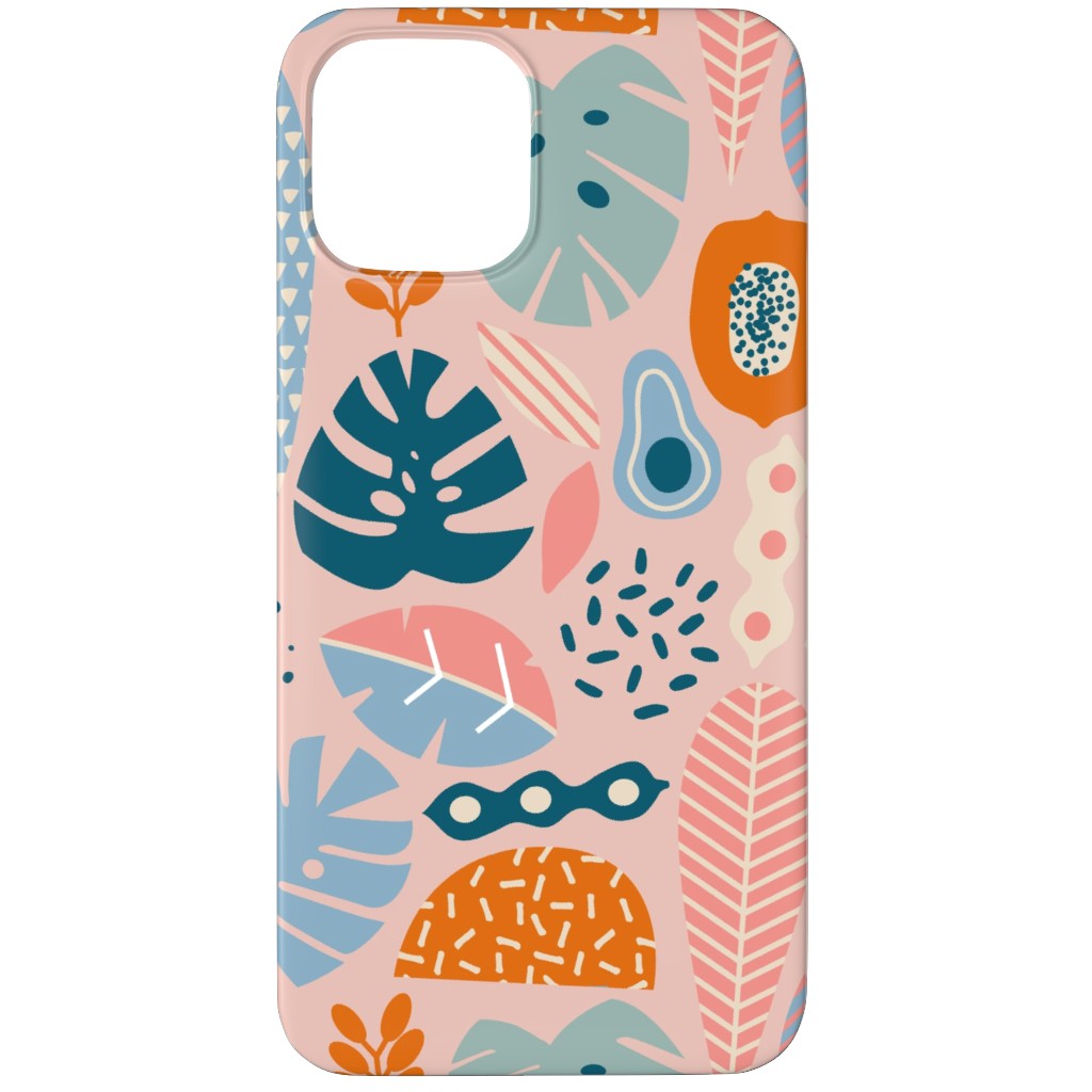 Retro Tropical Pattern Phone Case, Slim Case, Matte, iPhone 12 Pro Max, Multicolor, Alpaca