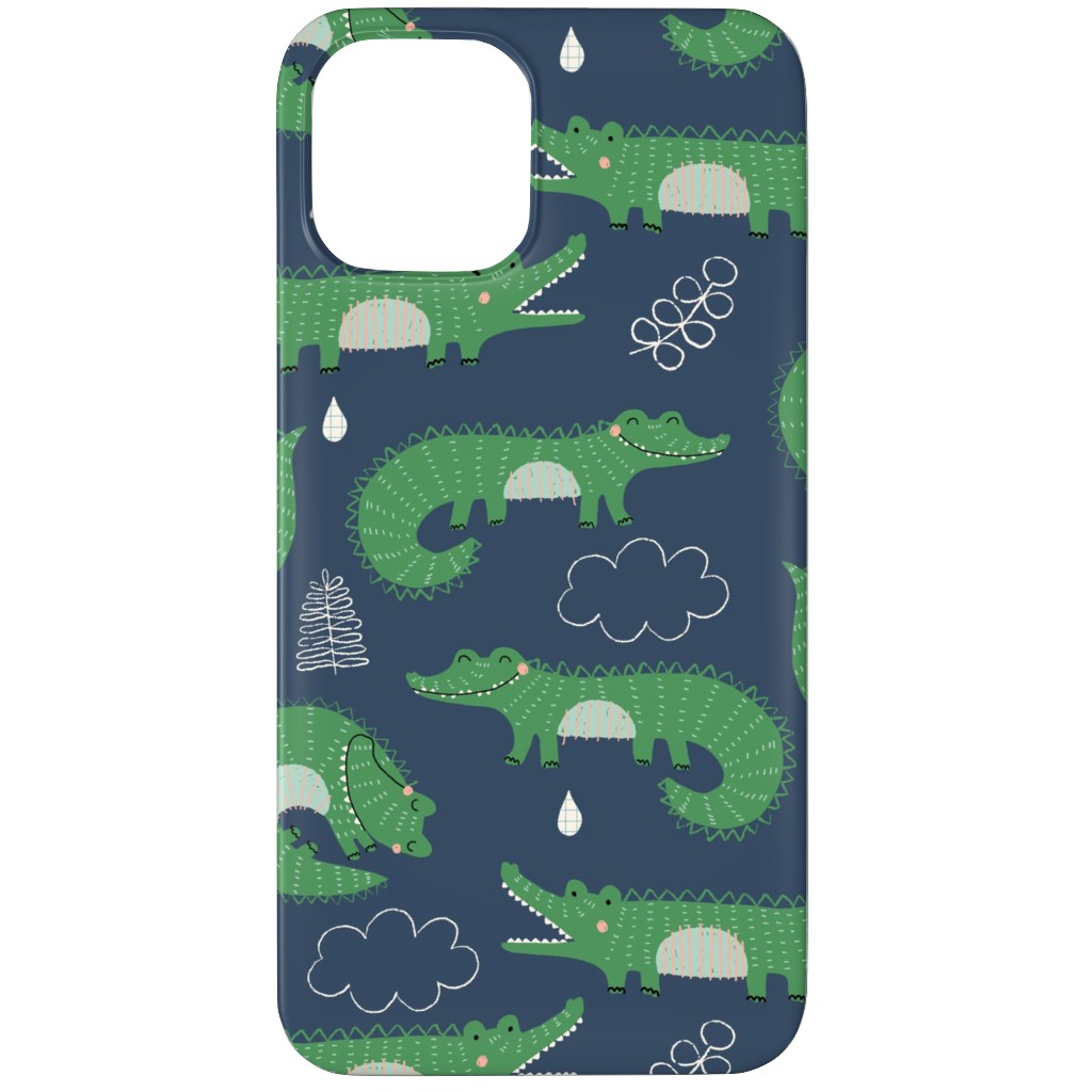 Cute Alligators - Green Phone Case, Slim Case, Matte, iPhone 12 Pro Max, Green