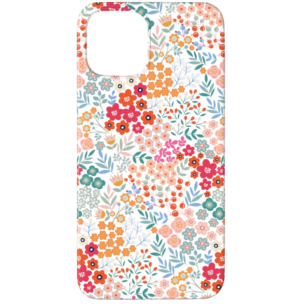Summer Flower Phone Case, Silicone Liner Case, Matte, iPhone 12 Pro, Multicolor