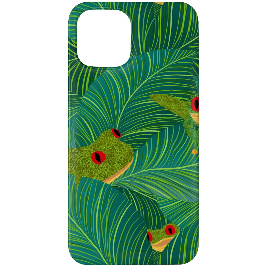 Island Peepers Phone Case, Silicone Liner Case, Matte, iPhone 12 Pro, Green