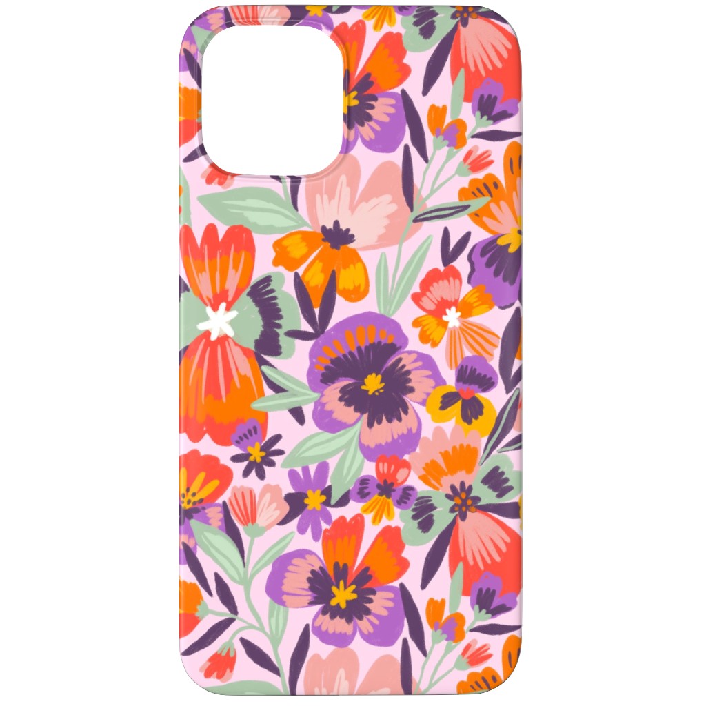 Pansies Phone Case, Silicone Liner Case, Matte, iPhone 12 Pro, Multicolor