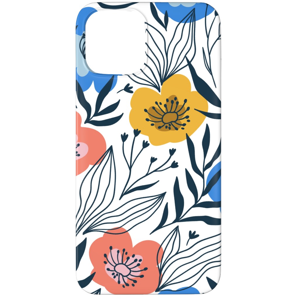 Colorful Flowers - Multi Phone Case, Silicone Liner Case, Matte, iPhone 12 Pro, Multicolor