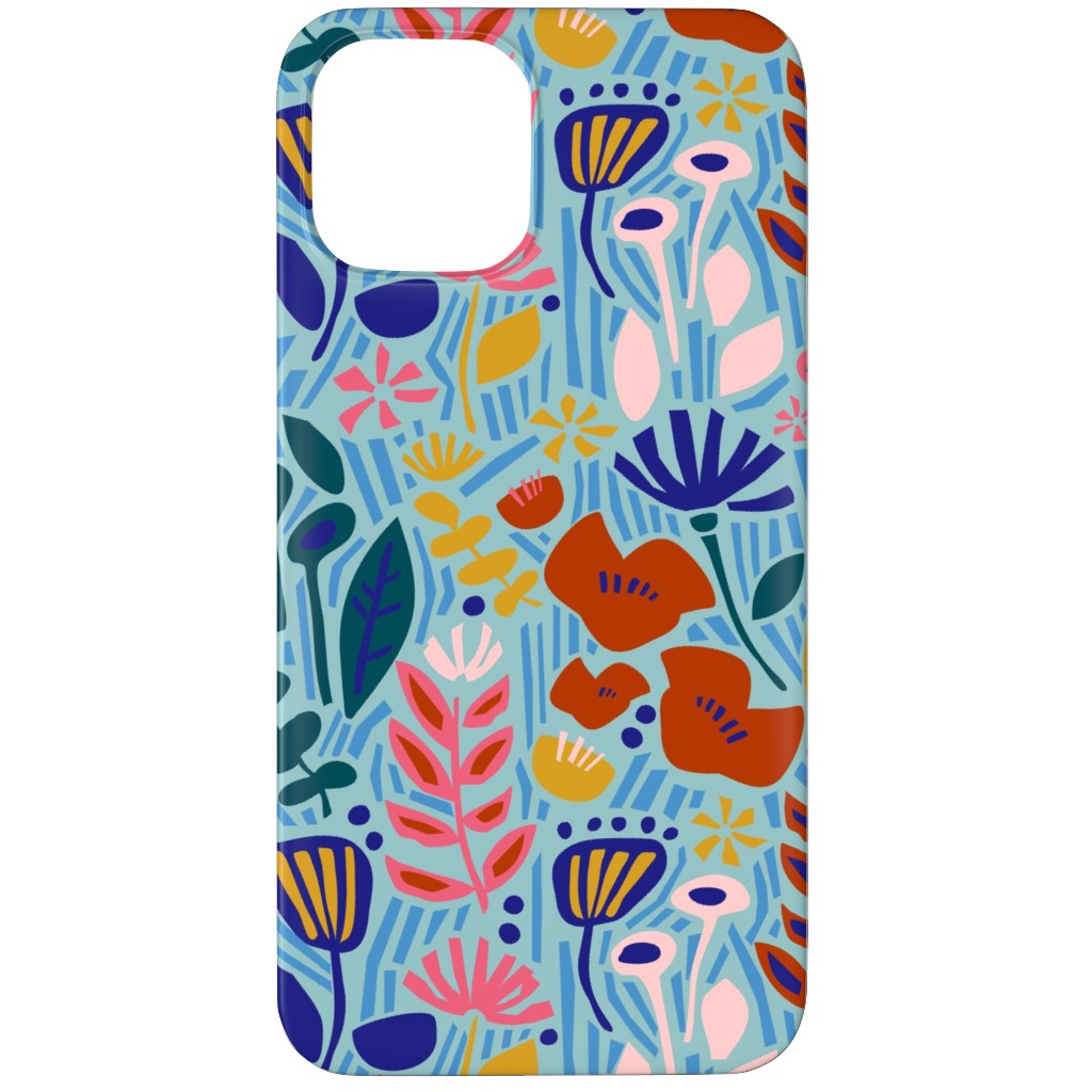 Paper Cut Floral Garden Phone Case, Silicone Liner Case, Matte, iPhone 12 Pro, Multicolor