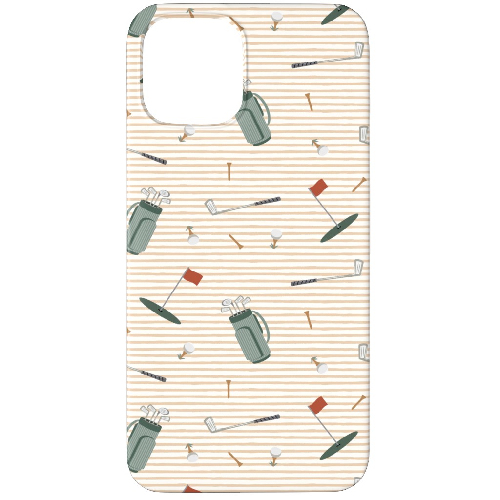 Tee Time - Neutral Phone Case, Slim Case, Matte, iPhone 12 Pro, Beige, Pearl