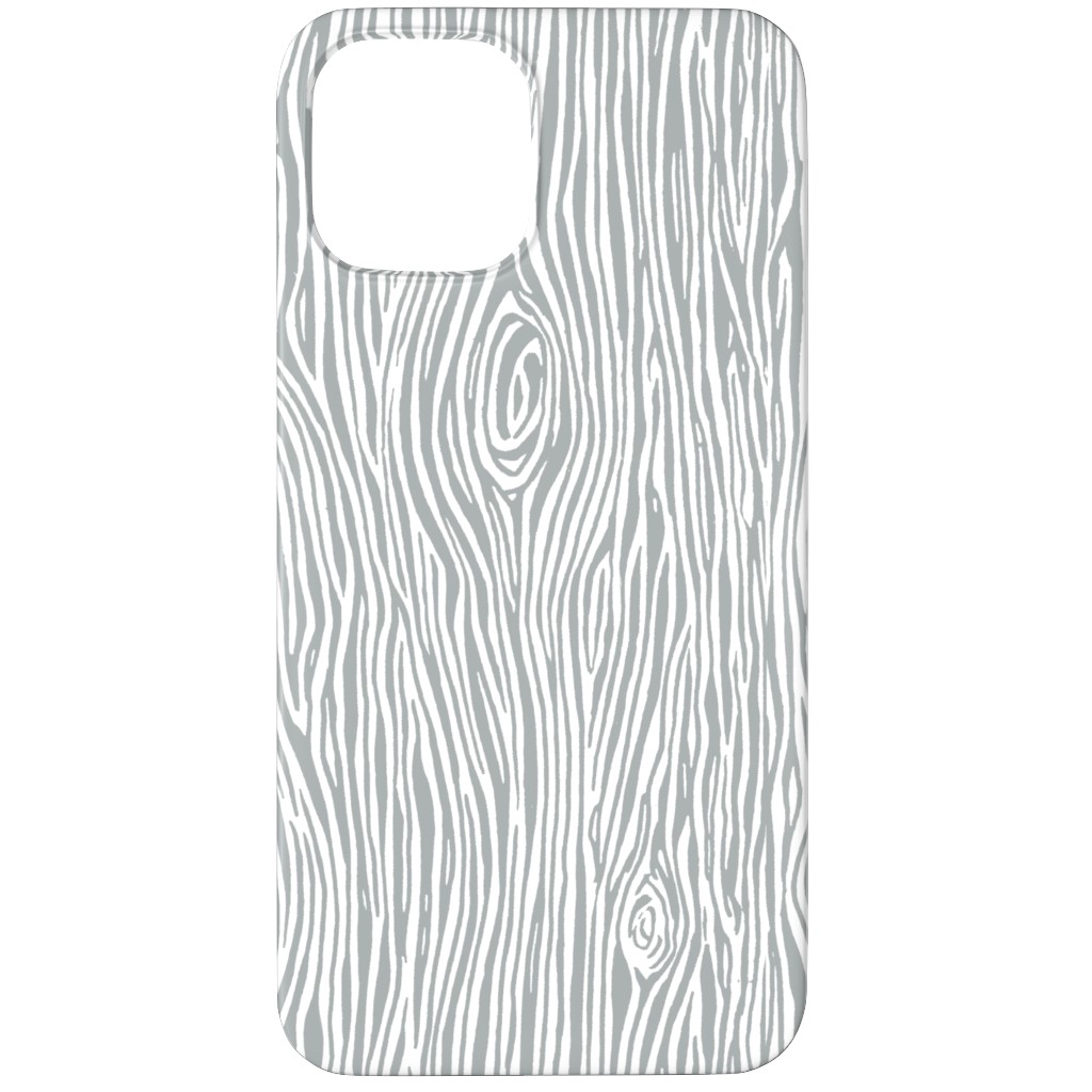Woodgrain - Gray Phone Case, Slim Case, Matte, iPhone 12 Pro, Gray, Gray