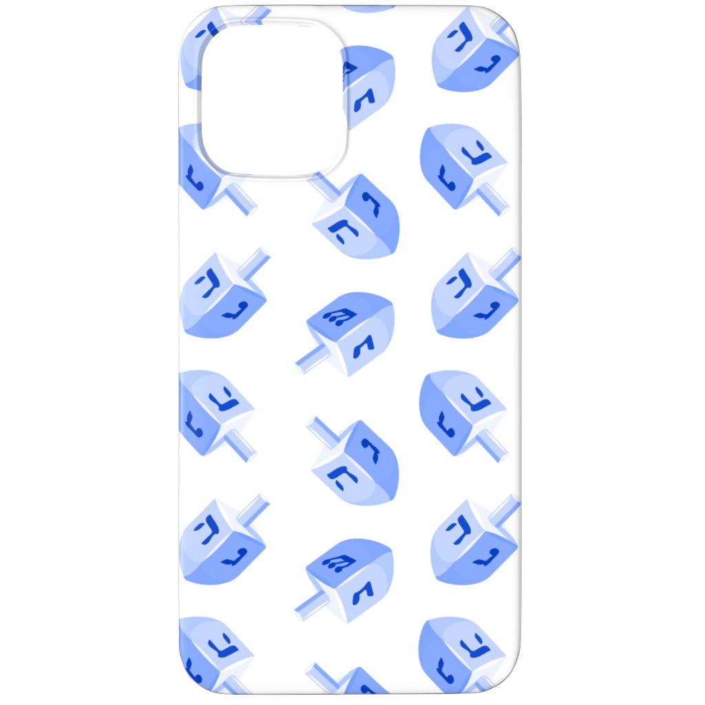 Dreidels Phone Case, Slim Case, Matte, iPhone 12 Pro, Blue, Blue Bonnet
