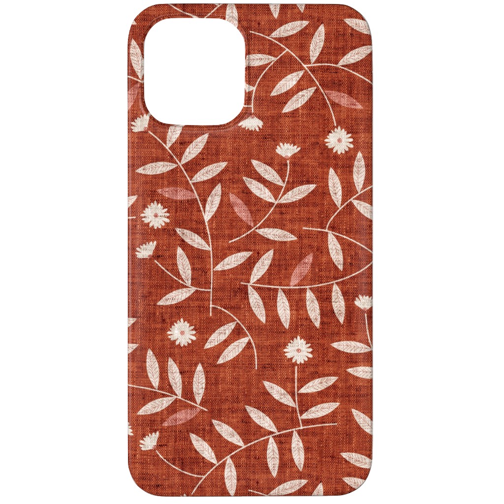 Darcy Phone Case, Slim Case, Matte, iPhone 12 Pro, Red, Maple