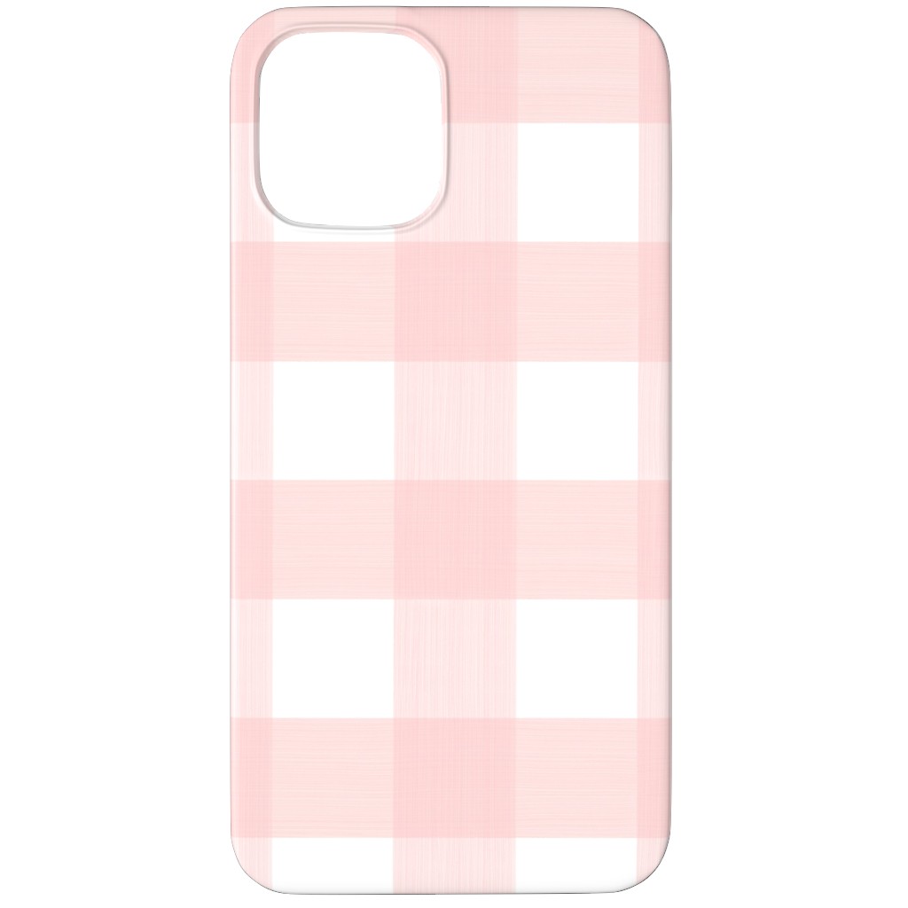 Cross Hatch Plaid Phone Case, Slim Case, Matte, iPhone 12 Pro, Pink