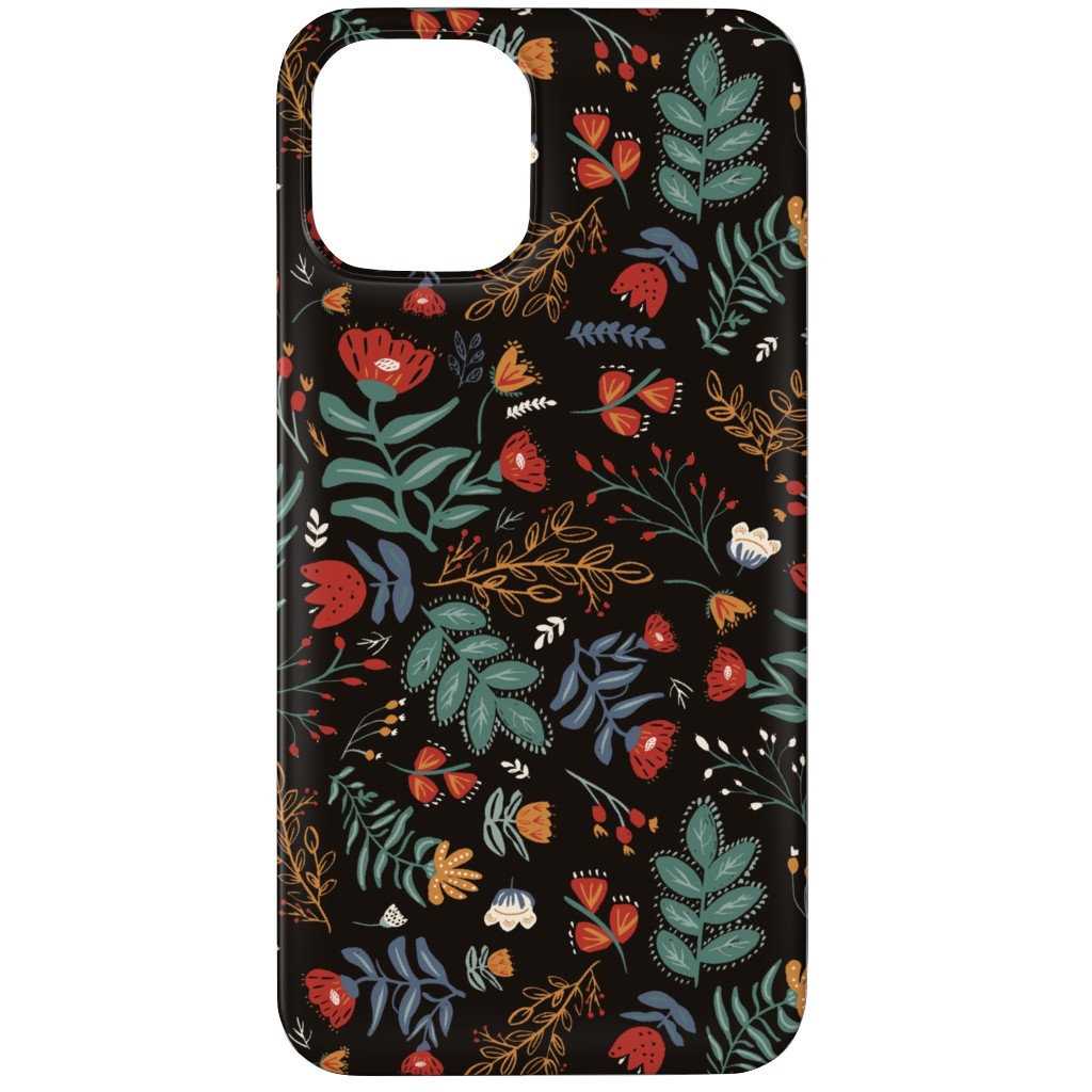 Midnight Garden Phone Case, Slim Case, Matte, iPhone 12 Pro, Black, Black