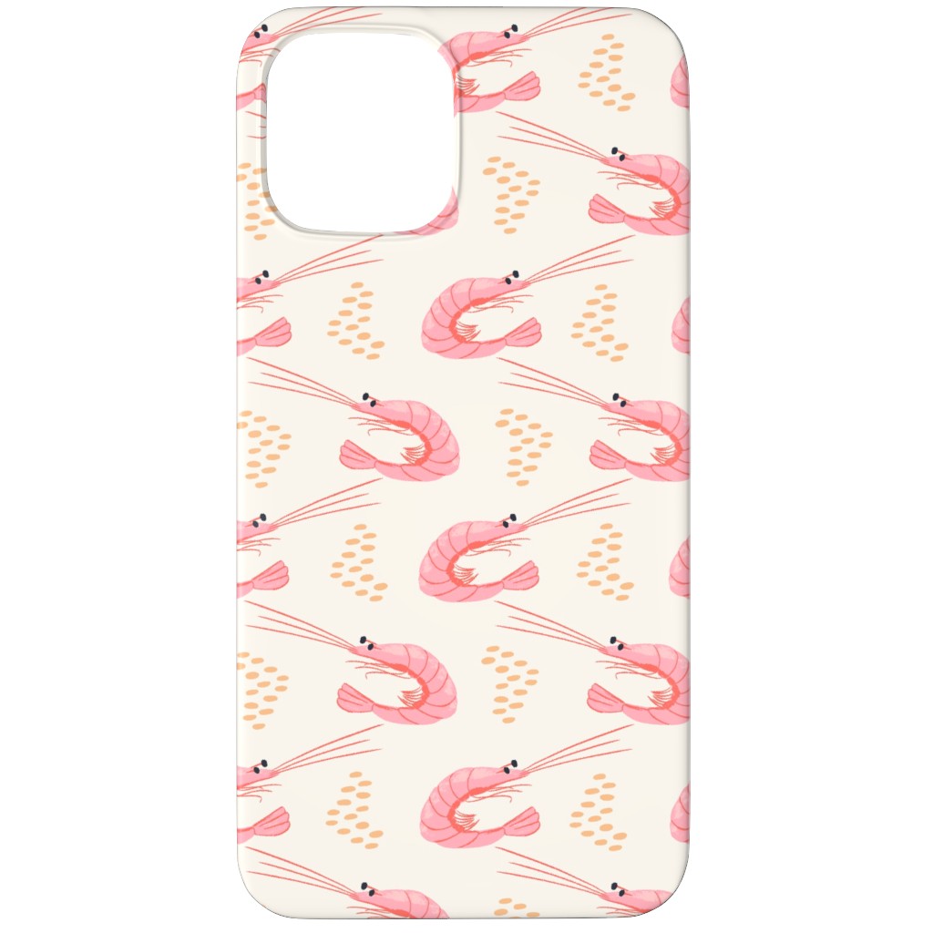 Zigzag Shrimps - Pink Phone Case, Slim Case, Matte, iPhone 12 Pro, Pink