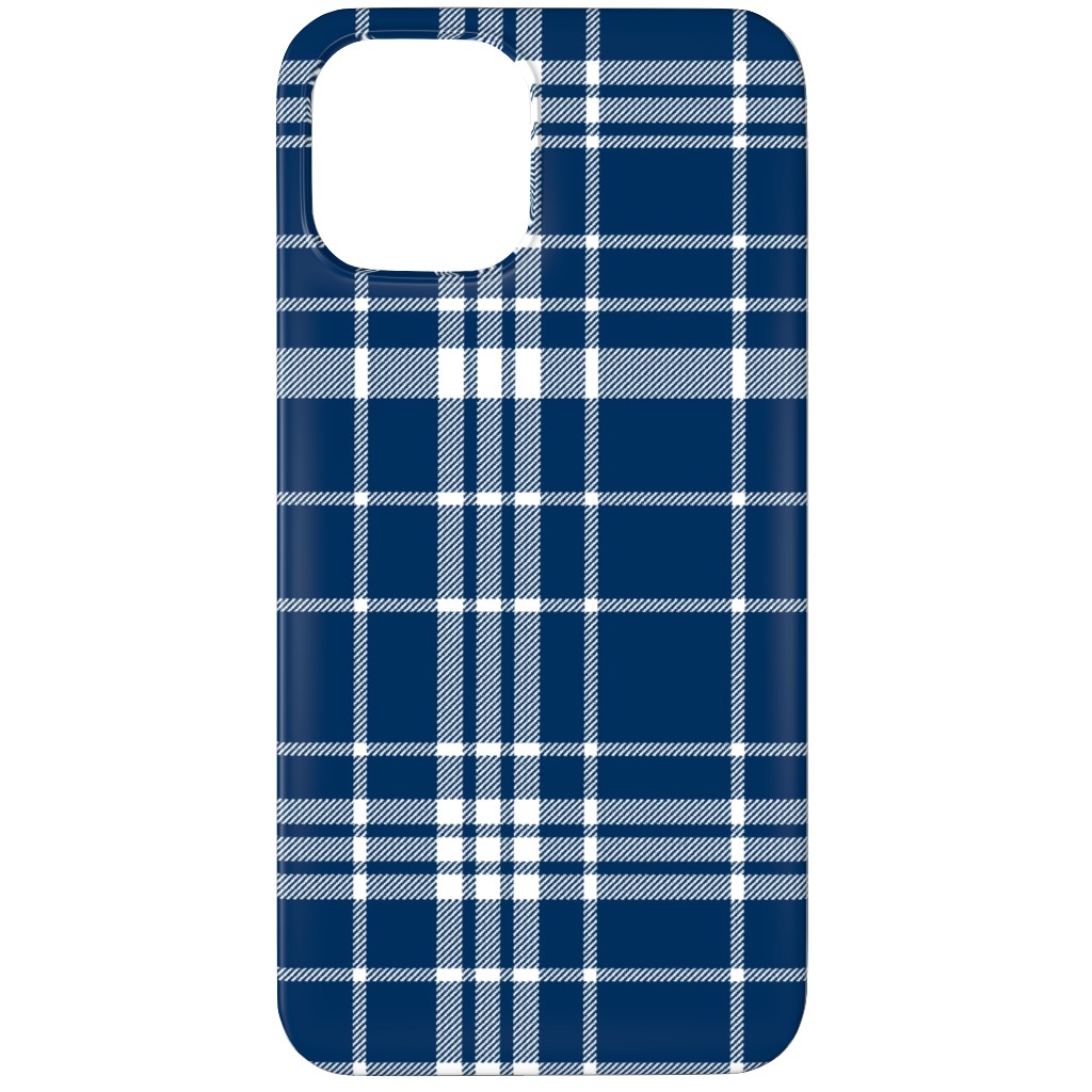 Tartan Check Phone Case, Slim Case, Matte, iPhone 12 Pro, Blue, Imperial