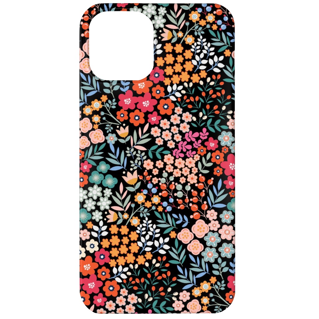 Summer Flower Phone Case, Silicone Liner Case, Matte, iPhone 12, Multicolor