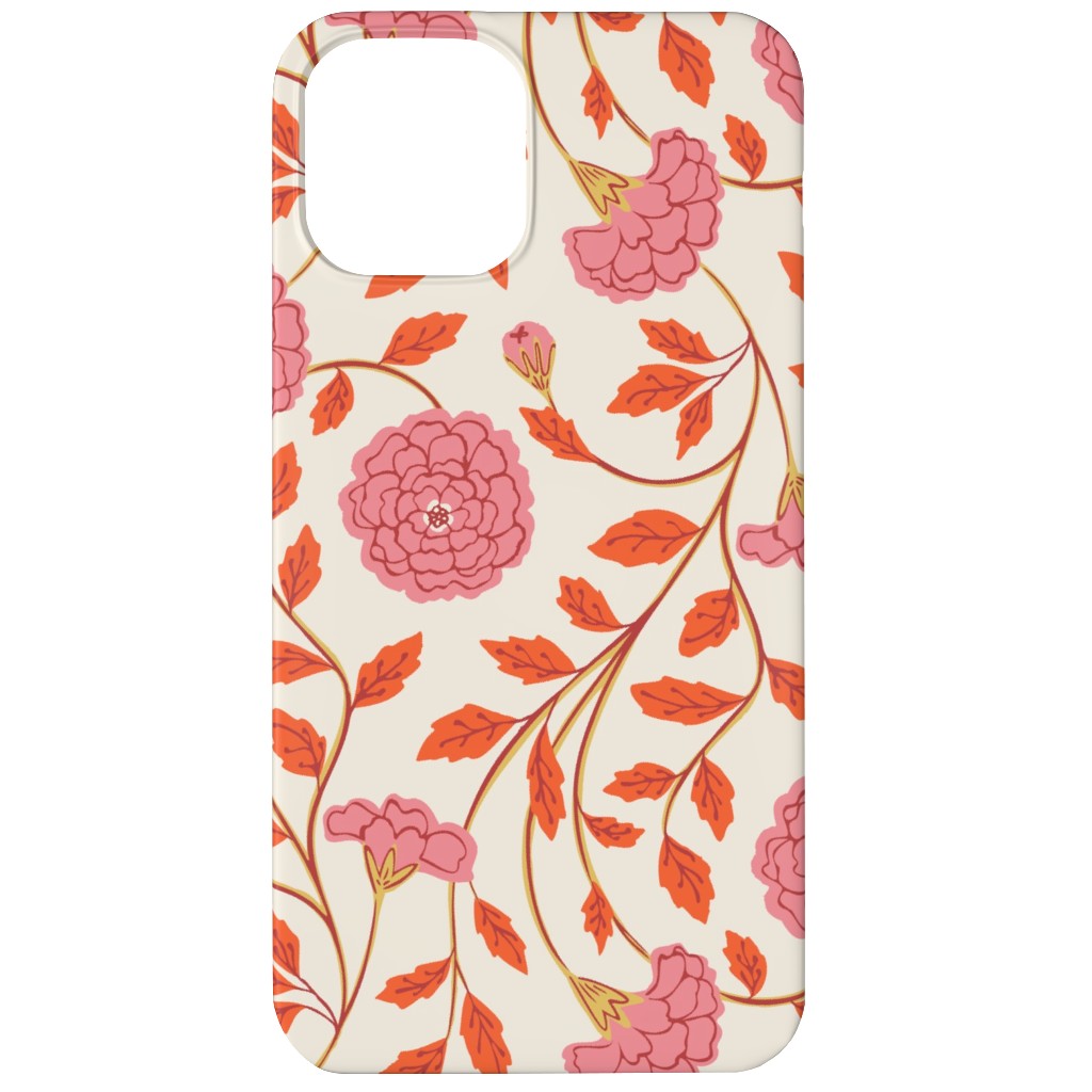 Naisha's Garden Phone Case, Silicone Liner Case, Matte, iPhone 12, Pink