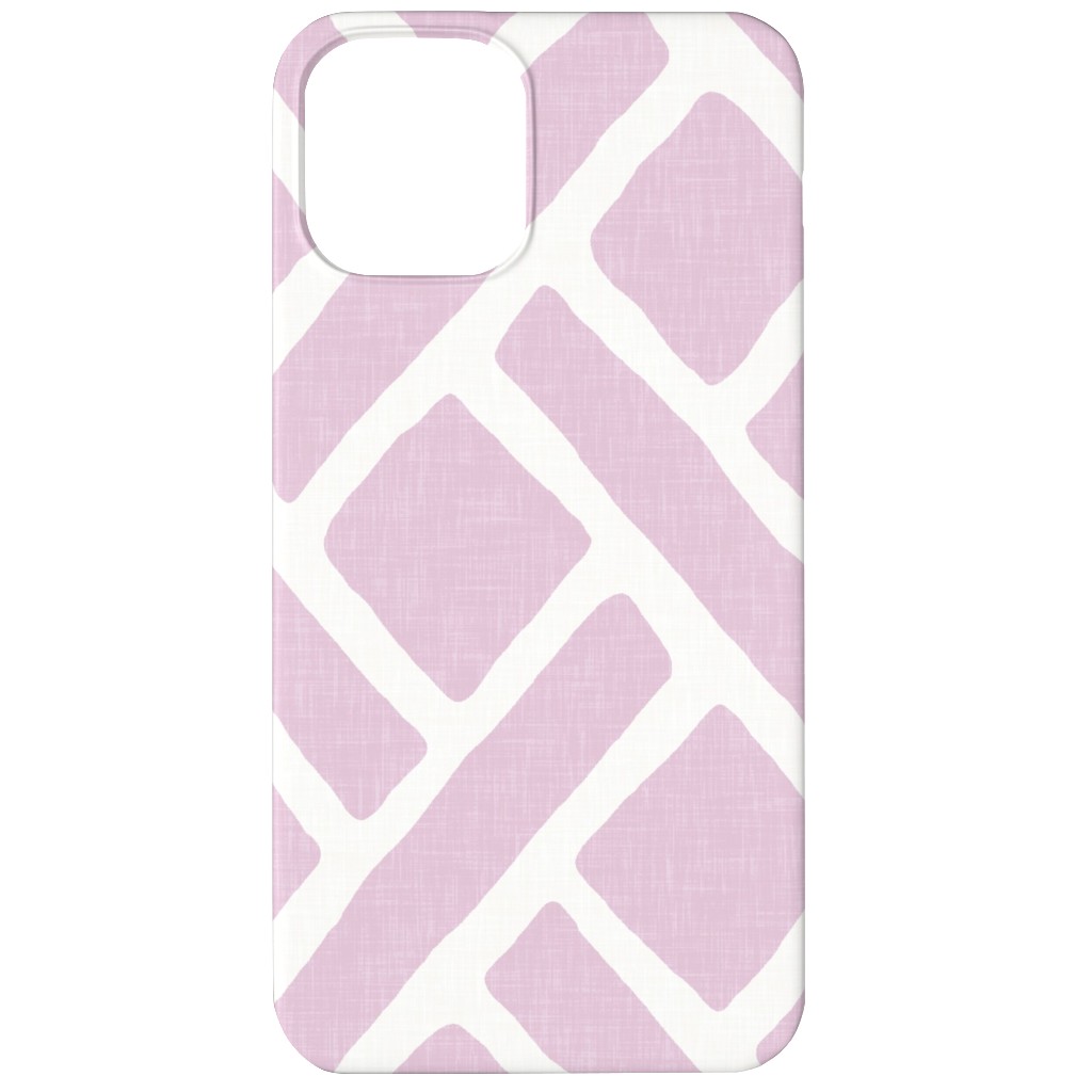 Savannah Trellis Phone Case, Silicone Liner Case, Matte, iPhone 12, Purple