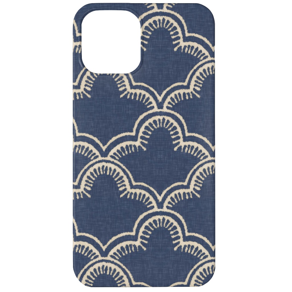 Tangier Phone Case, Silicone Liner Case, Matte, iPhone 12, Blue, Gray