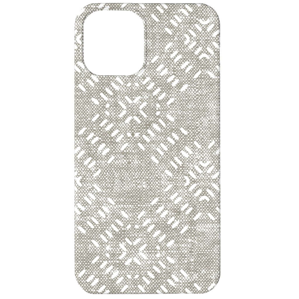 Modern Farmhouse Tile - Neutral Phone Case, Silicone Liner Case, Matte, iPhone 12, Gray, Gray