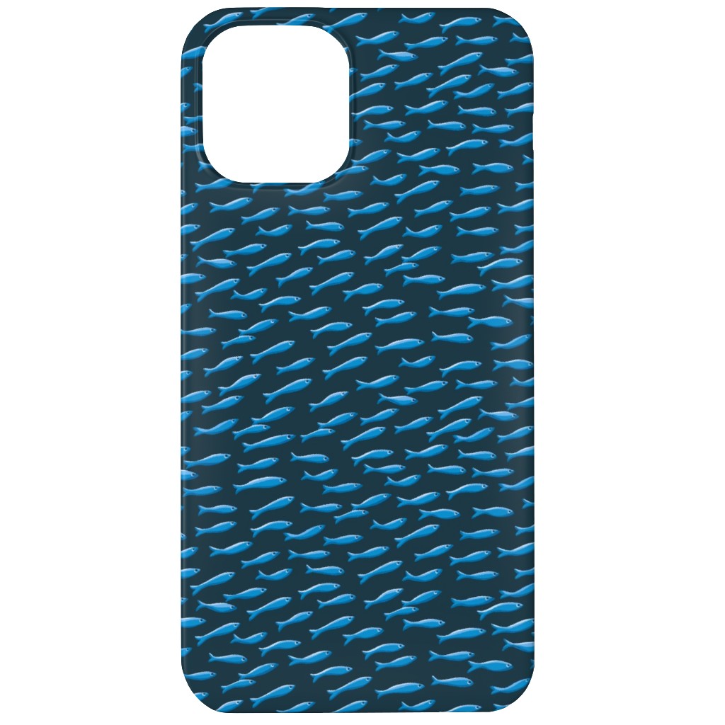 Blues and Shoal Phone Case, Silicone Liner Case, Matte, iPhone 12, Blue, True Blue