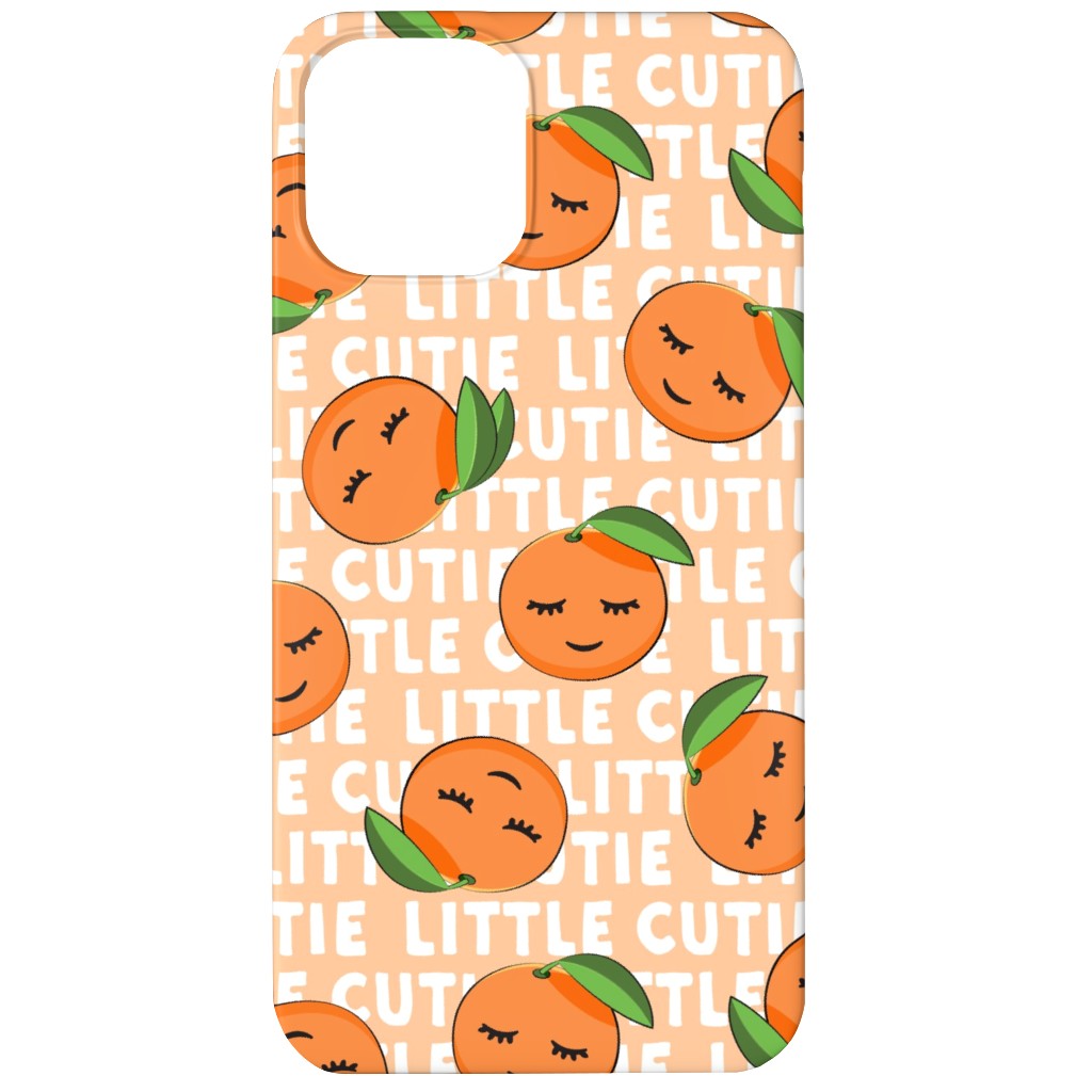 Little Cutie - Happy Oranges - Orange Phone Case, Silicone Liner Case, Matte, iPhone 12, Orange, Orange