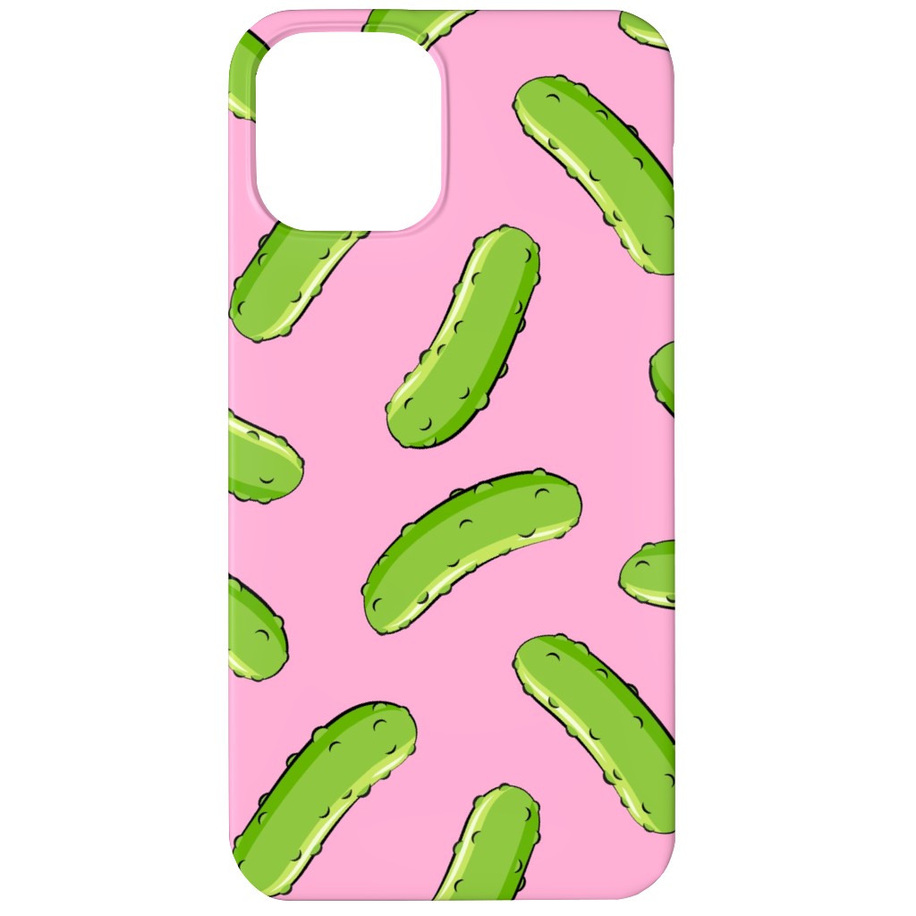 Pickles - Pink Phone Case, Silicone Liner Case, Matte, iPhone 12, Pink