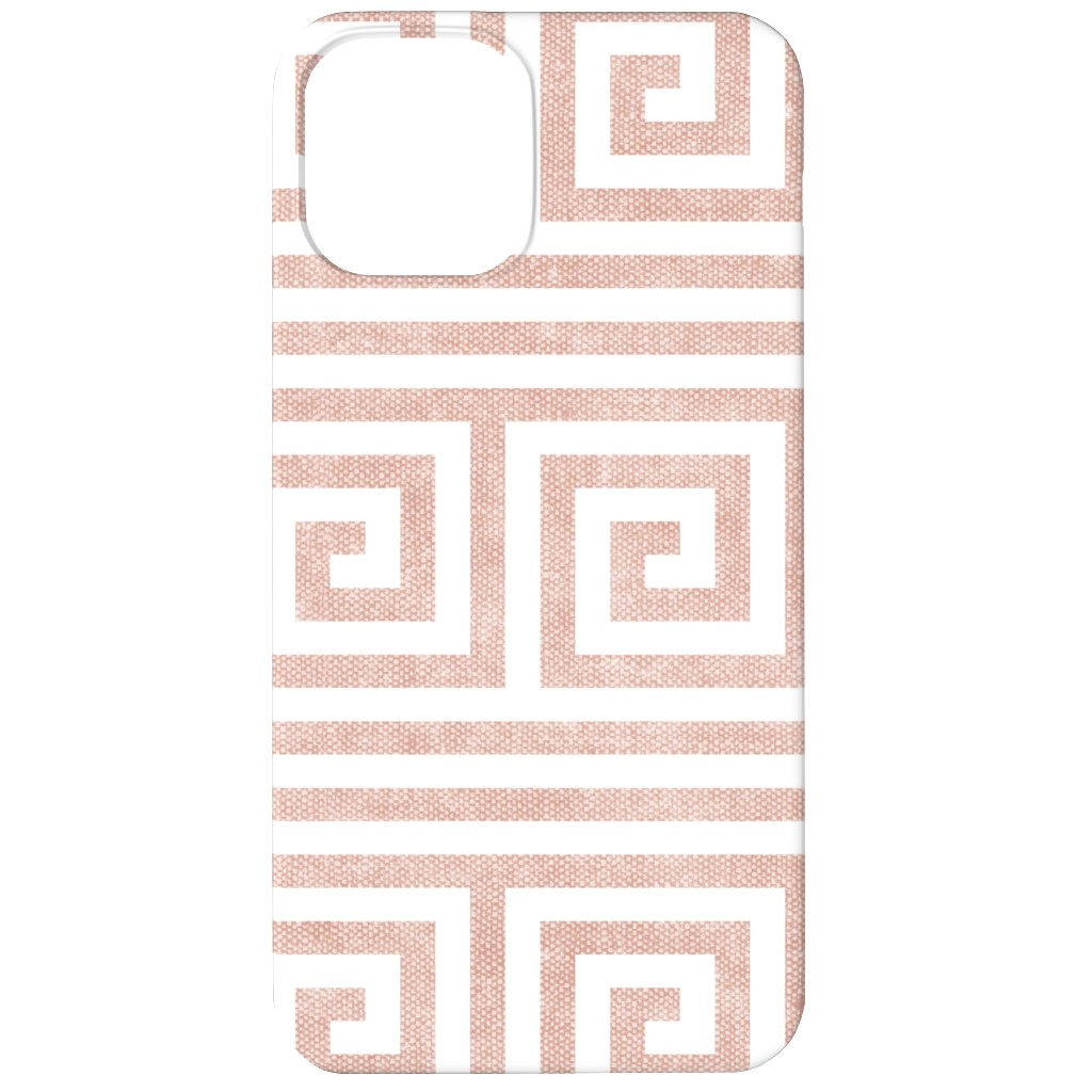 Green Key Stripes - Pink Phone Case, Silicone Liner Case, Matte, iPhone 12, Pink, Bright Pink