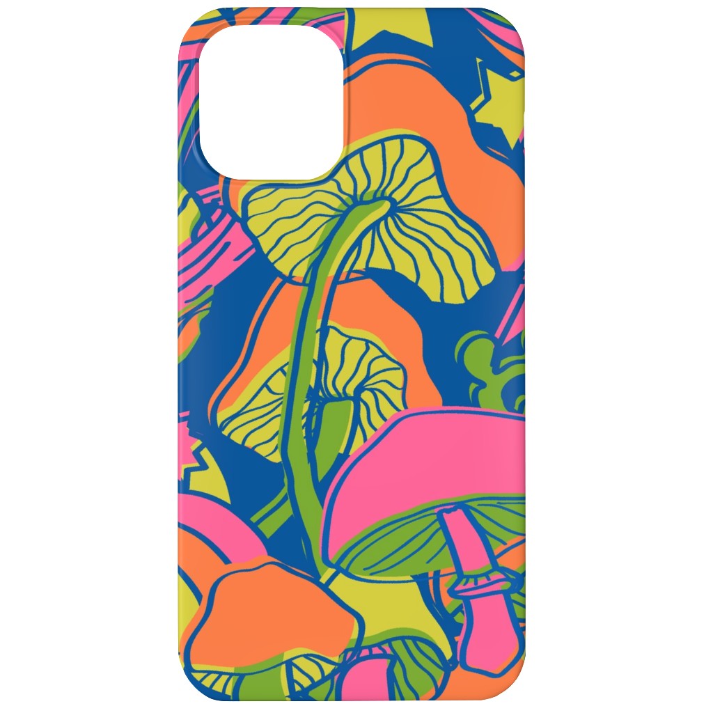 Psychedelic Daydream - Neon and Blue Phone Case, Silicone Liner Case, Matte, iPhone 12, Multicolor