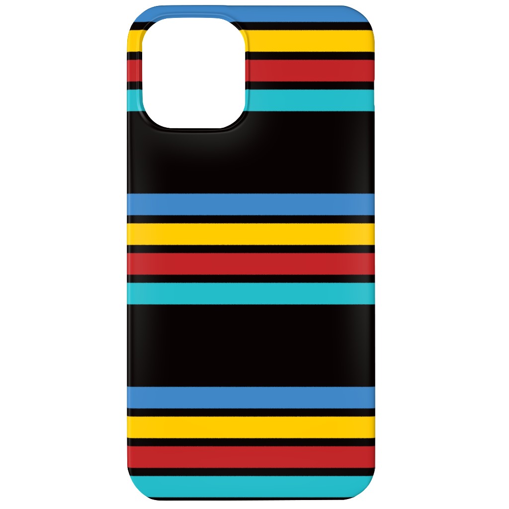Classic Camping Stripes - Multi Phone Case, Slim Case, Matte, iPhone 12, Multicolor
