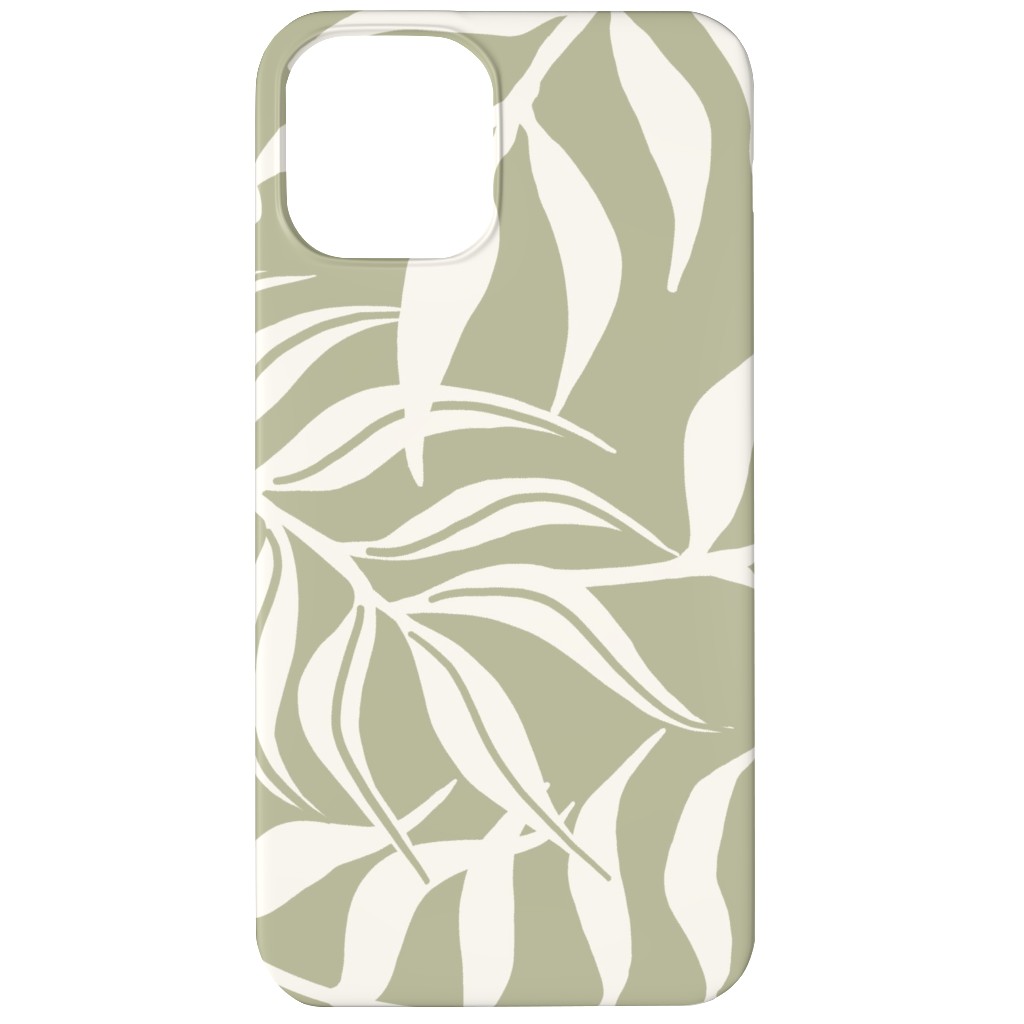 Moving Palms Phone Case, Slim Case, Matte, iPhone 12, Green