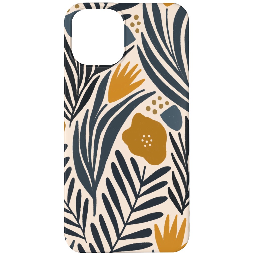 Nadia - Gold & Black Phone Case, Slim Case, Matte, iPhone 12, Multicolor