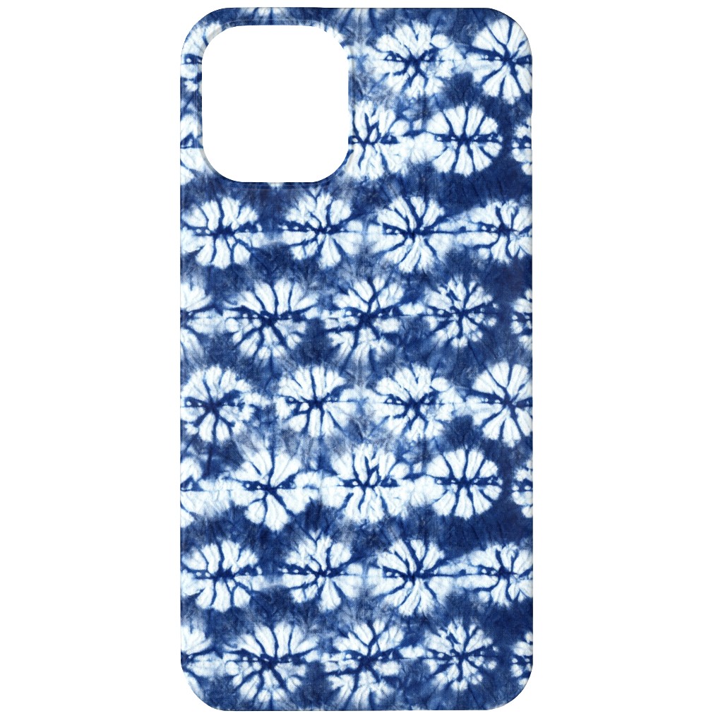 Shibori Pine - Blue Phone Case, Slim Case, Matte, iPhone 12, Blue, True Blue