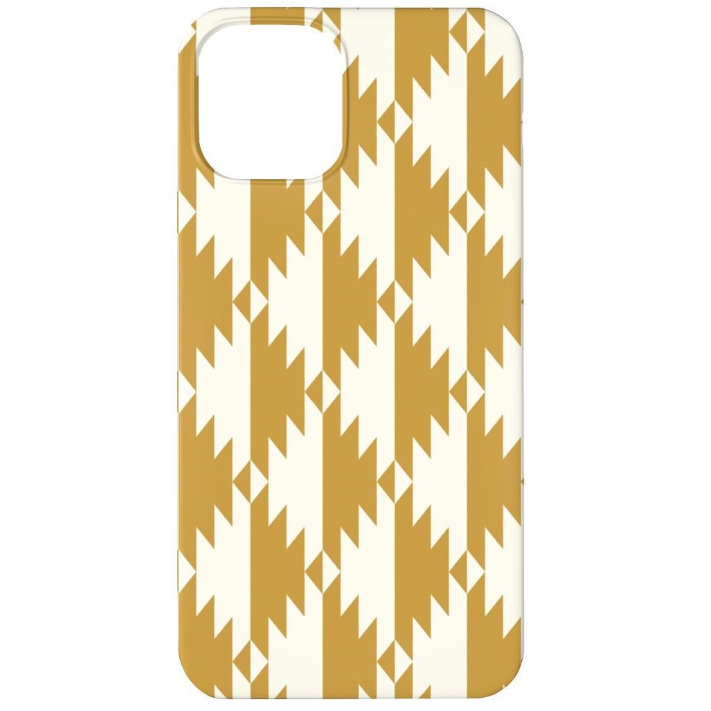 Tribal - Gold Phone Case, Slim Case, Matte, iPhone 12, Yellow