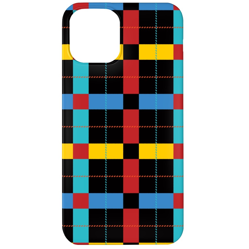 Pnw Pike Plaid - Multi Phone Case, Slim Case, Matte, iPhone 12, Multicolor