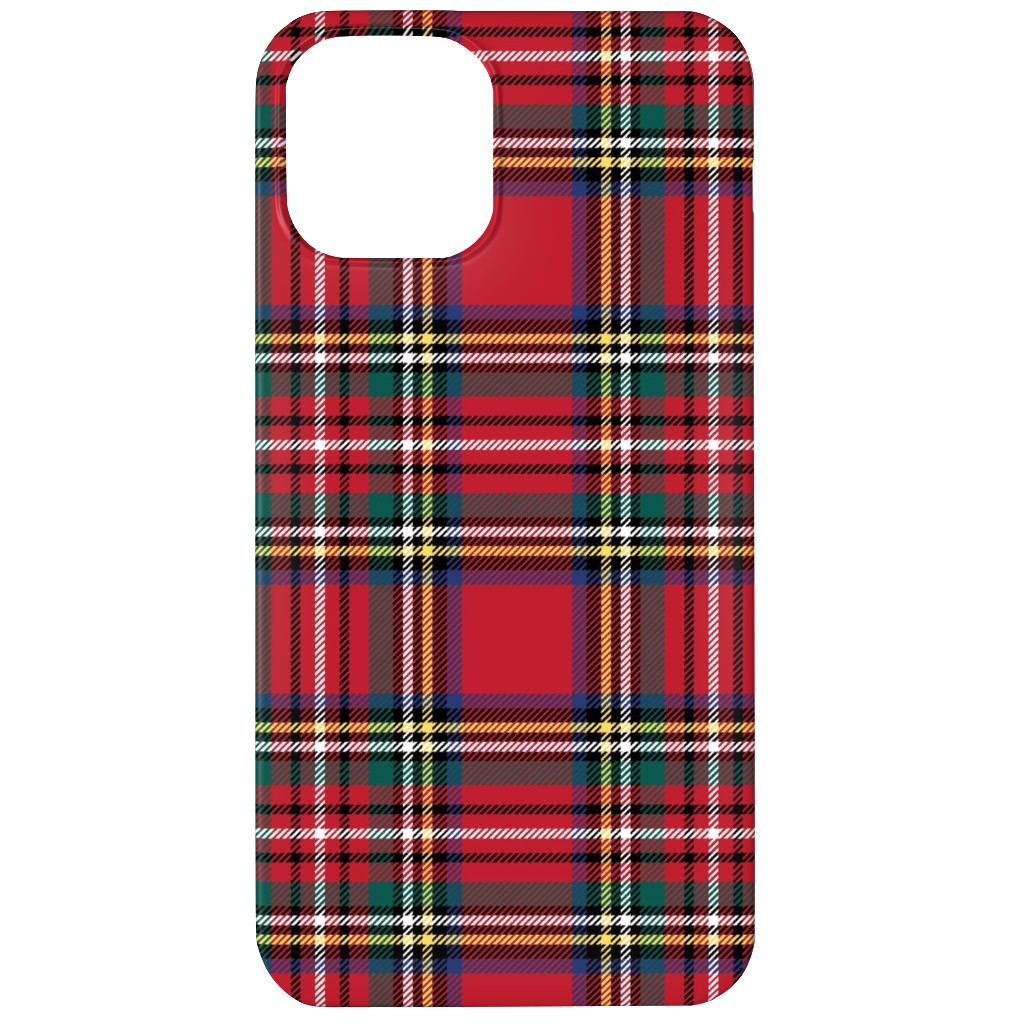 Royal Stewart Tartan Style Repeat Perfect for Christmas Phone Case, Slim Case, Matte, iPhone 12, Red, Red