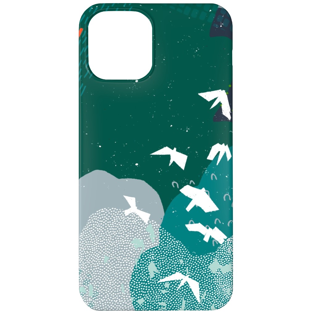 Forest Bird's Eye View - Green Phone Case, Slim Case, Matte, iPhone 12, Green, Classic Green