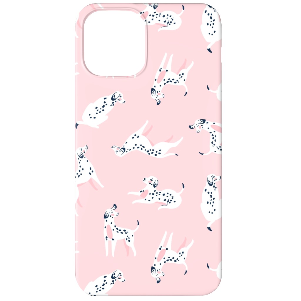 Funny Dalmatian - Pink Phone Case, Slim Case, Matte, iPhone 12, Pink
