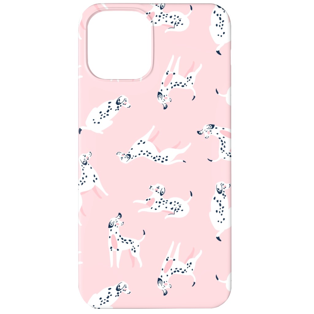 Funny Dalmatian - Pink Phone Case, Slim Case, Matte, iPhone 12, Pink, Bright Pink