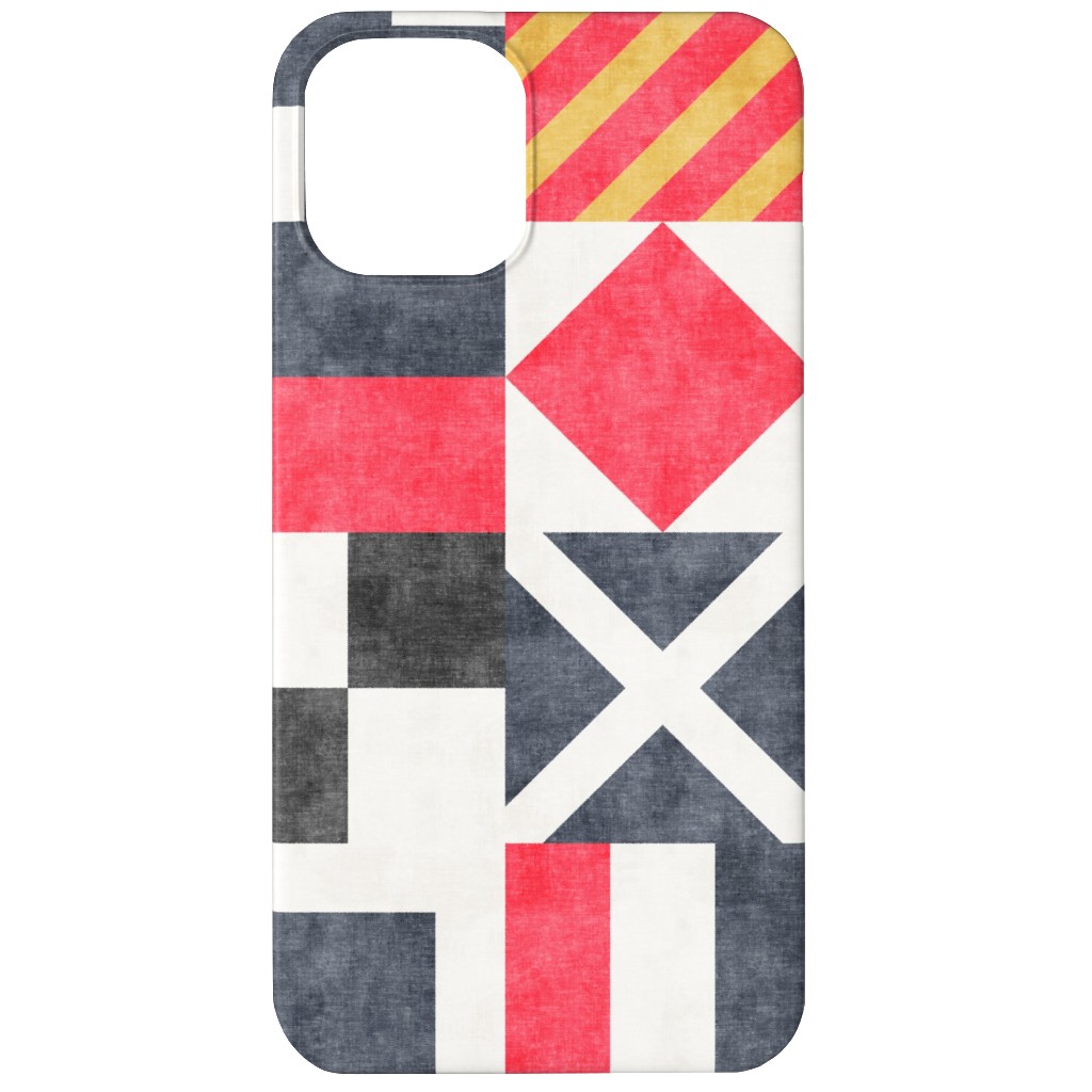 Vintage Maritime Flags - Multi Phone Case, Slim Case, Matte, iPhone 12, Multicolor
