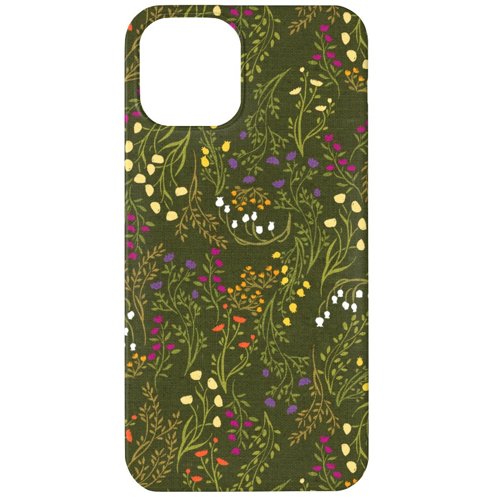 Summer Meadow Phone Case, Slim Case, Matte, iPhone 12, Green