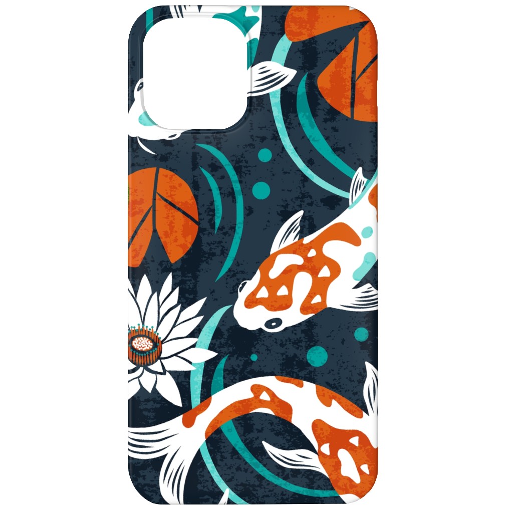 Koi Pond - Multi Phone Case, Slim Case, Matte, iPhone 12, Multicolor